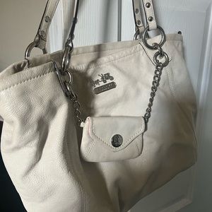 Used leather coach bag